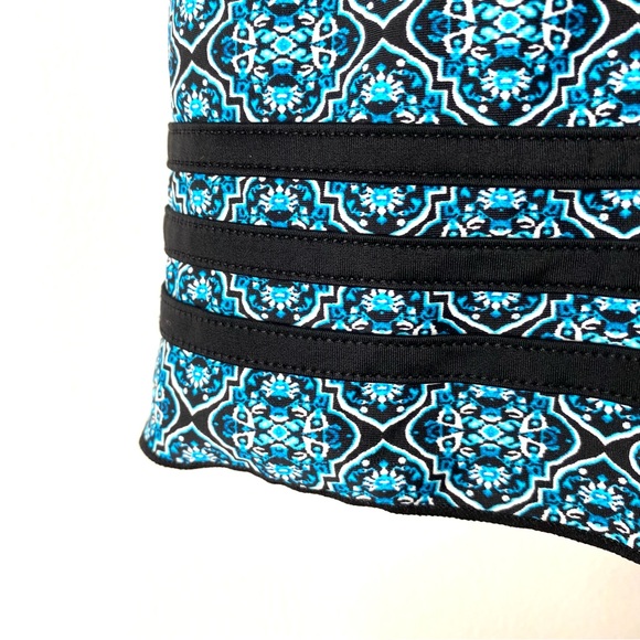 ShoreShapes Swimwear Blue Black Swim Dress NWT - Picture 3 of 8